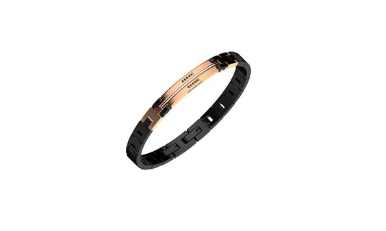 Bracciale Bikkembergs Uomo Classic diamonds in Acciaio Diamante 0.1 Ct CLAB02BR - CLAB02BR